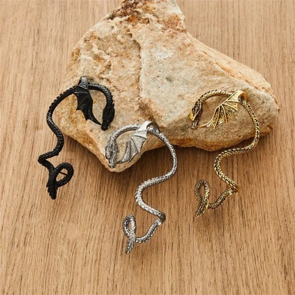 ⭐️Dragon Reptile Ear Cuff Set - Gold tone